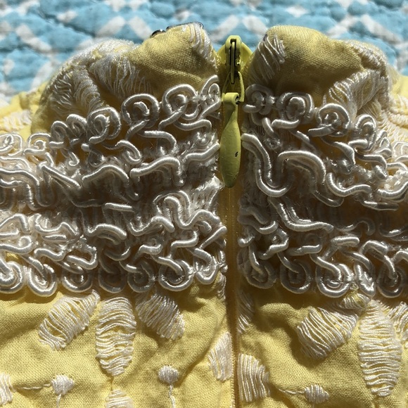 Elevenses Anthropologie Yellow Skirt Sz 2 - Picture 8 of 9